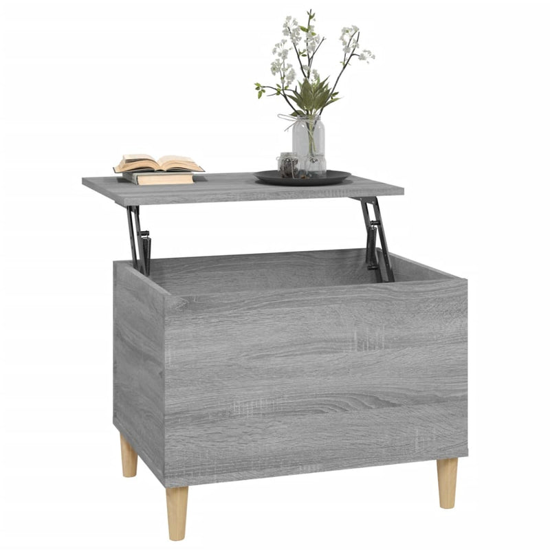 Couchtisch Grau Sonoma 60x44,5x45 cm Holzwerkstoff