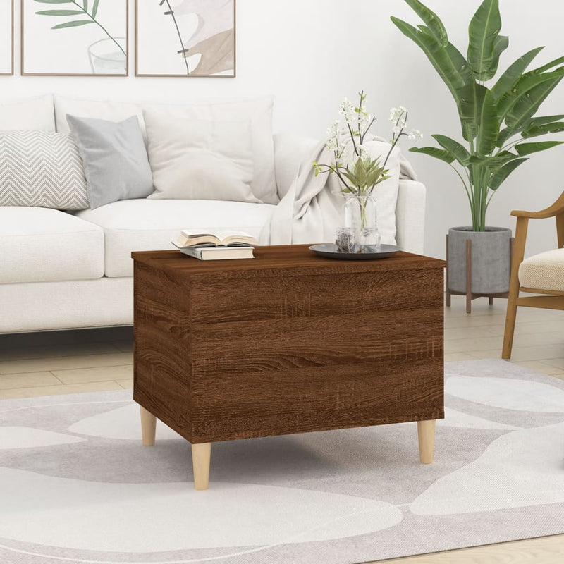 Couchtisch Braun Eichen-Optik 60x44,5x45 cm Holzwerkstoff