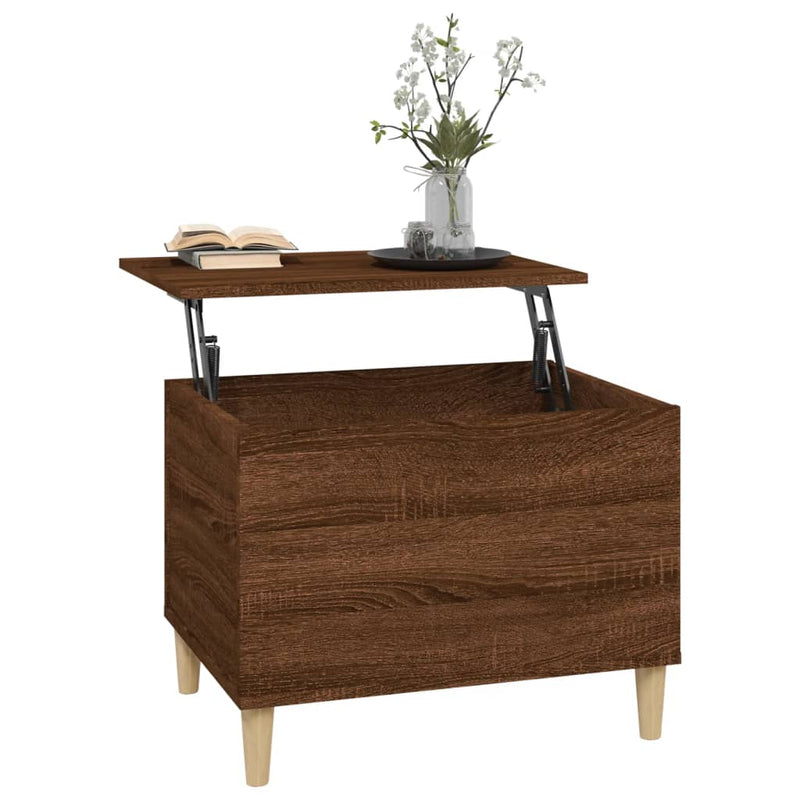 Couchtisch Braun Eichen-Optik 60x44,5x45 cm Holzwerkstoff