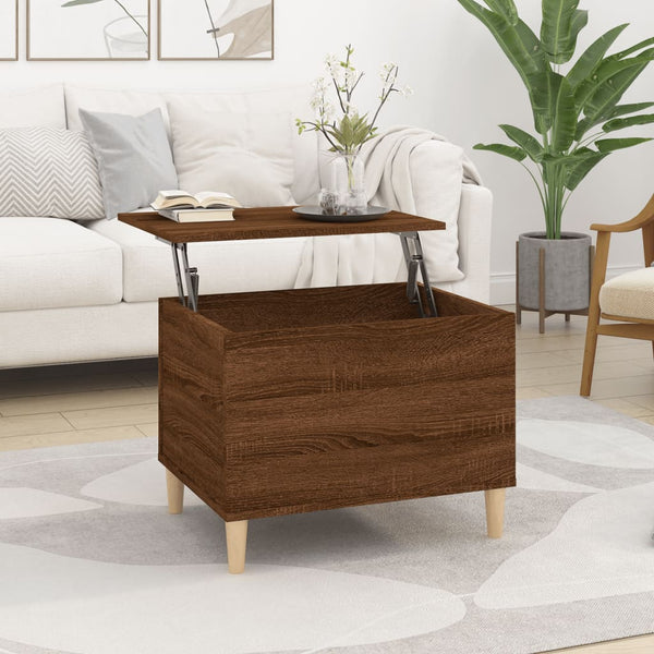 Couchtisch Braun Eichen-Optik 60x44,5x45 cm Holzwerkstoff