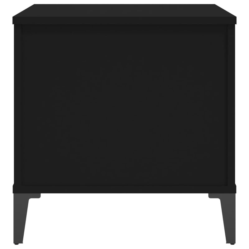 Couchtisch Schwarz 60x44,5x45 cm Holzwerkstoff