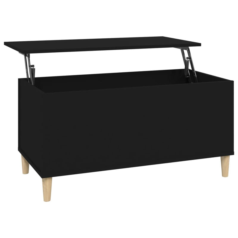 Couchtisch Schwarz 90x44,5x45 cm Holzwerkstoff