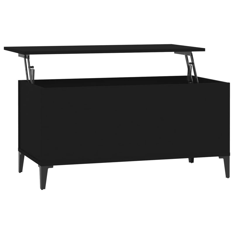 Couchtisch Schwarz 90x44,5x45 cm Holzwerkstoff