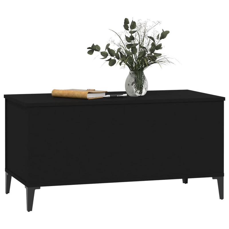 Couchtisch Schwarz 90x44,5x45 cm Holzwerkstoff