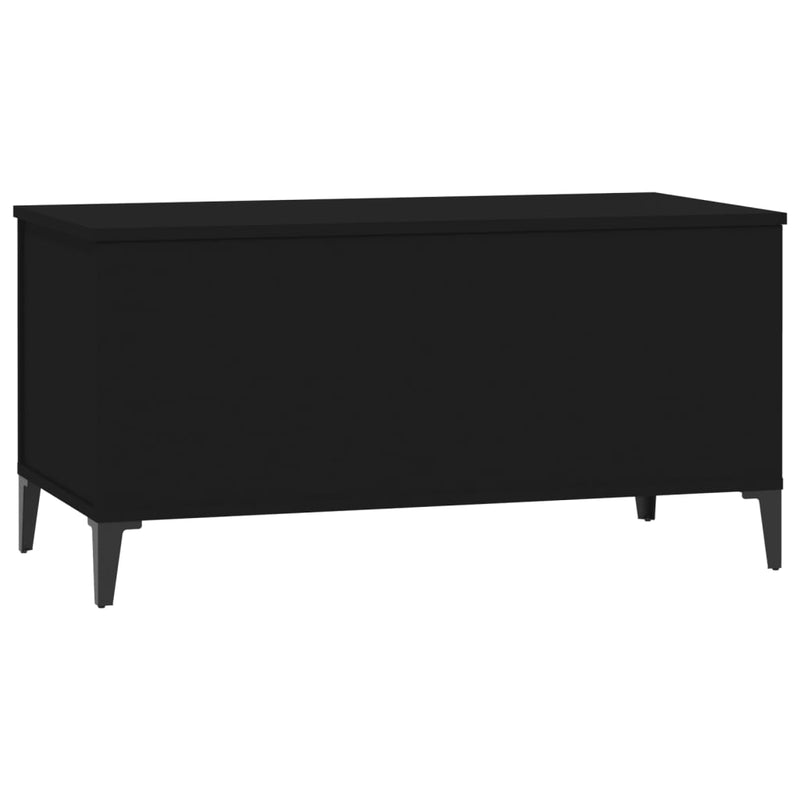 Couchtisch Schwarz 90x44,5x45 cm Holzwerkstoff