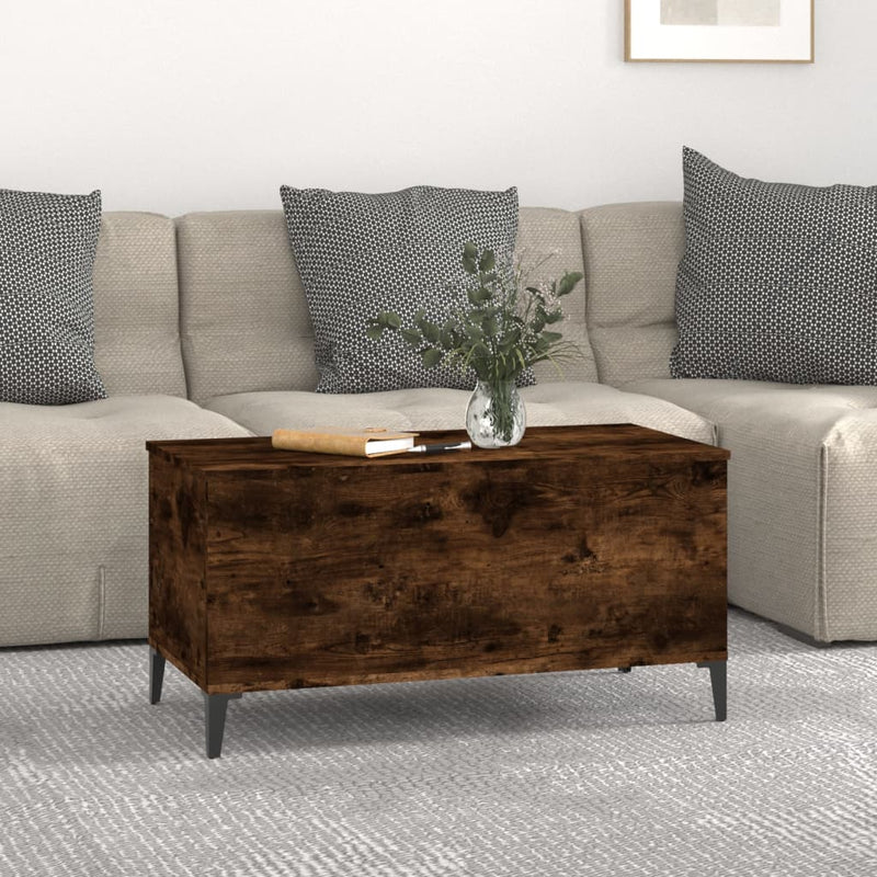 Couchtisch Räuchereiche 90x44,5x45 cm Holzwerkstoff