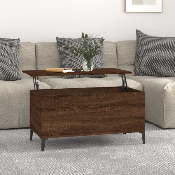 Couchtisch Braun Eichen-Optik 90x44,5x45 cm Holzwerkstoff