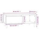 Couchtisch 90X50X36,5 Cm Holzwerkstoff