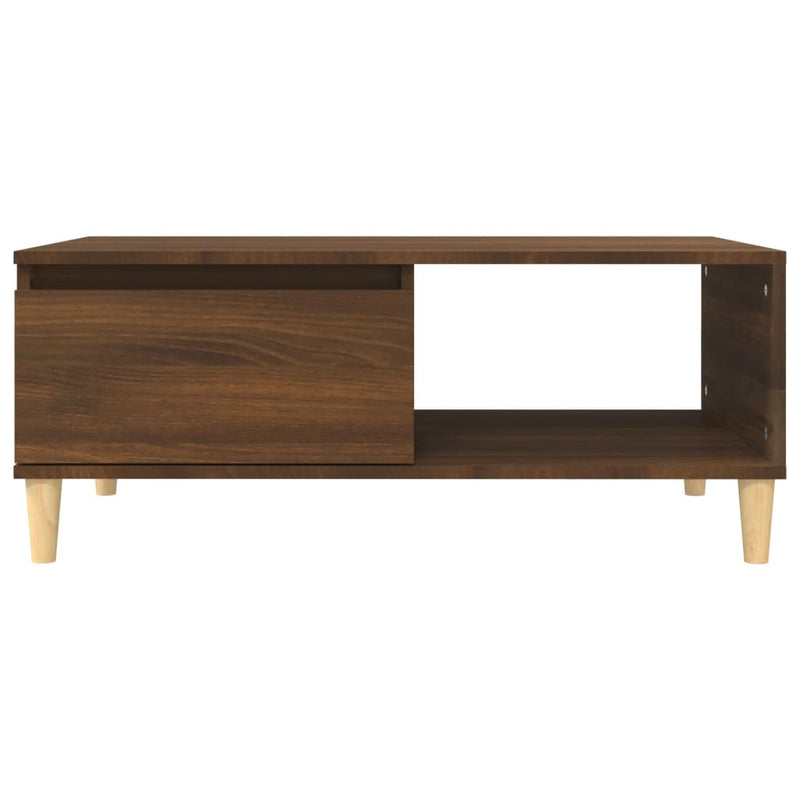 Couchtisch Braun Eichen-Optik 90x50x36,5 cm Holzwerkstoff