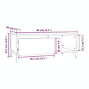 Couchtisch 90X50X36,5 Cm Holzwerkstoff