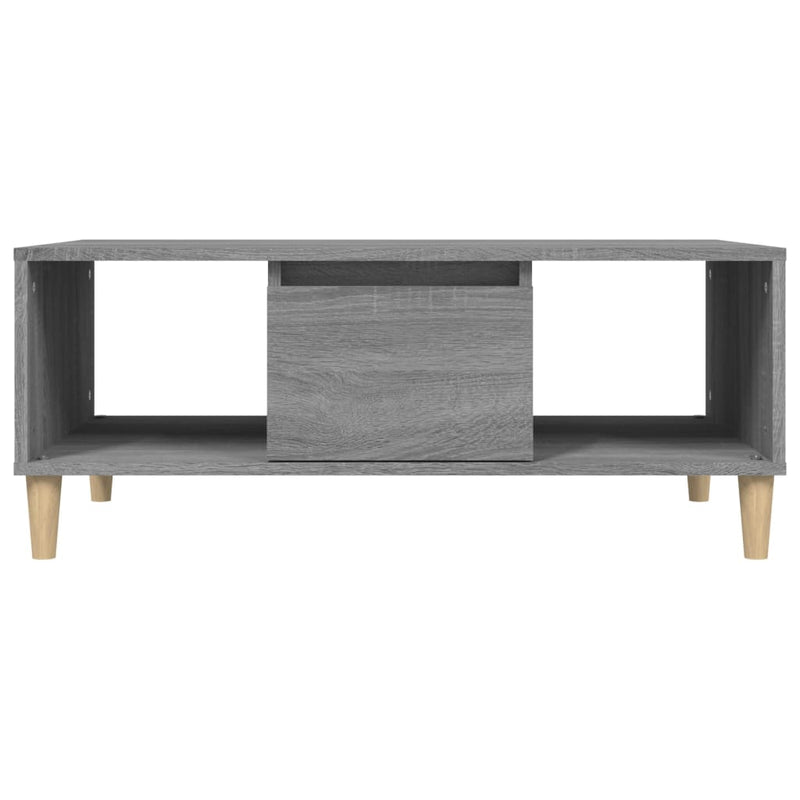 Couchtisch Grau Sonoma 90x50x36,5 cm Holzwerkstoff