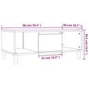 Couchtisch 90X50X36,5 Cm Holzwerkstoff