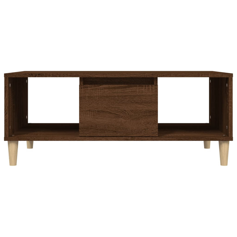 Couchtisch Braun Eichen-Optik 90x50x36,5 cm Holzwerkstoff