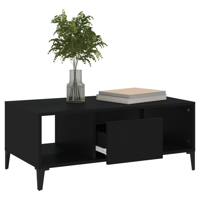 Couchtisch Schwarz 90x50x36,5 cm Holzwerkstoff