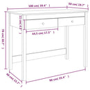 Schreibtisch Mit Schubladen 100X50X78 Cm Massivholz