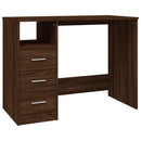 Schreibtisch Mit Schubladen Braun Eichen-Optik 102X50X76 Cm