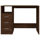 Schreibtisch Mit Schubladen Braun Eichen-Optik 102X50X76 Cm