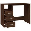 Schreibtisch Mit Schubladen Braun Eichen-Optik 102X50X76 Cm