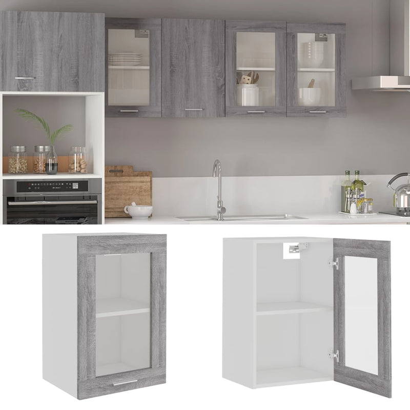 Hängeschrank 20X29,5X60 Cm Holzwerkstoff Grau Sonoma