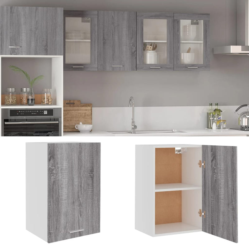 Hängeschrank 20X29,5X60 Cm Holzwerkstoff Grau Sonoma