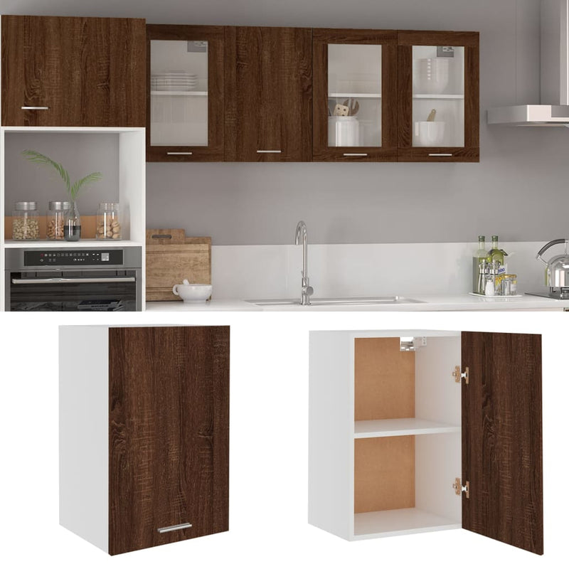 Hängeschrank Braun Eichen-Optik 20X29,5X60 Cm Holzwerkstoff Braune Eiche