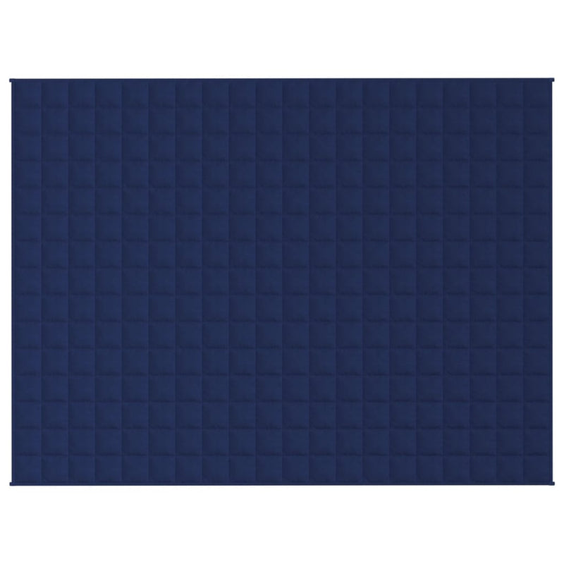 Gewichtsdecke Blau 152x203 cm 11 kg Stoff