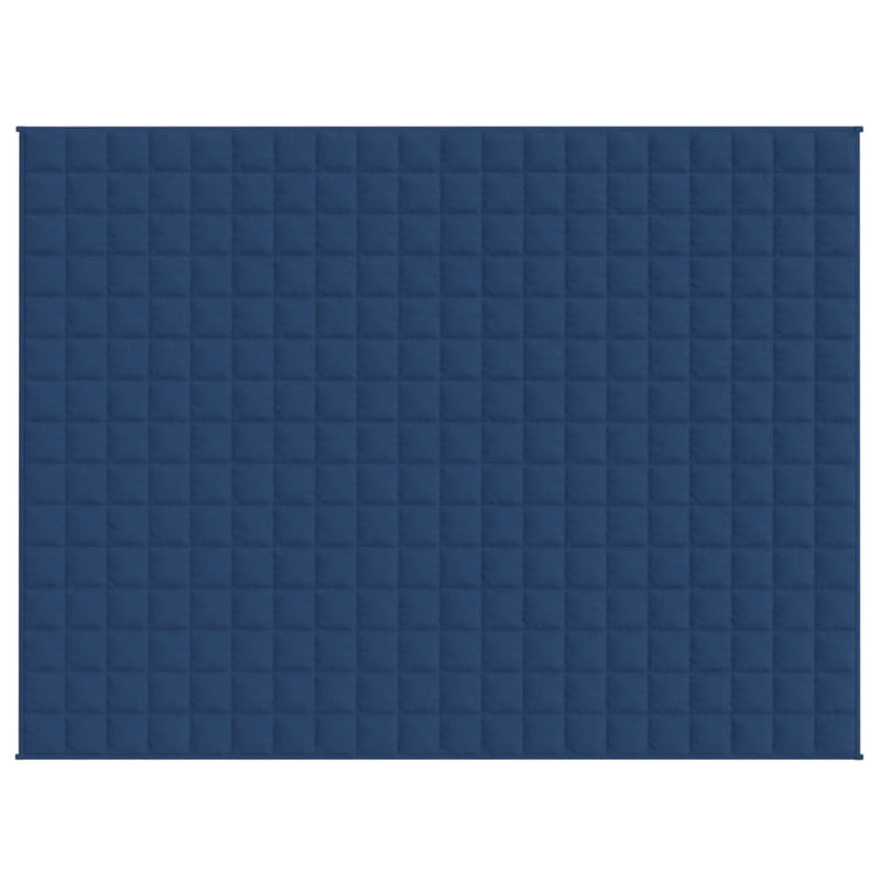 Gewichtsdecke Blau 152x203 cm 11 kg Stoff