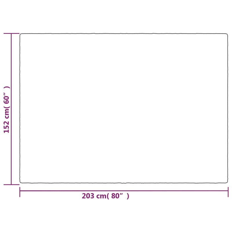 Gewichtsdecke mit Bezug Grau 152x203 cm 7 kg Stoff