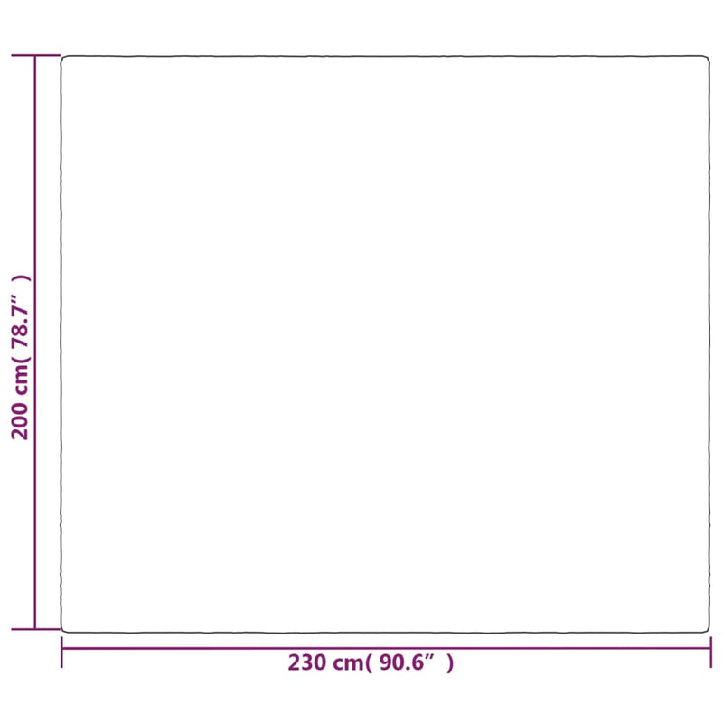 Gewichtsdecke mit Bezug Grau 200x230 cm 9 kg Stoff