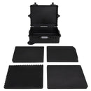Flugkoffer Mit Rollen Schwarz 63X50X23 Cm Pp