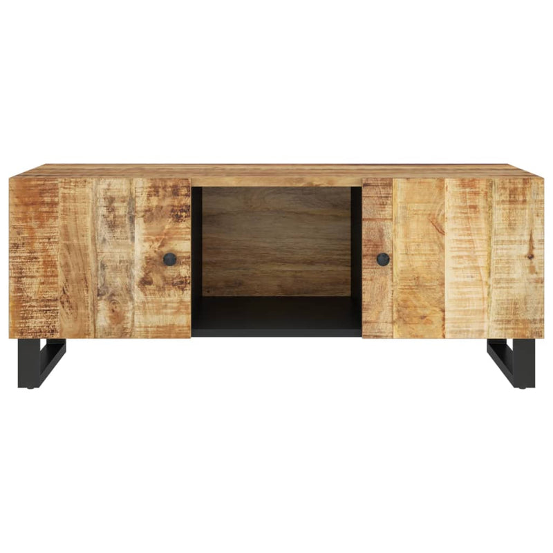 Couchtisch 100x54x40 cm Massivholz Mango & Holzwerkstoff