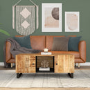 Couchtisch 100X54X40 Cm Massivholz Akazie & Holzwerkstoff