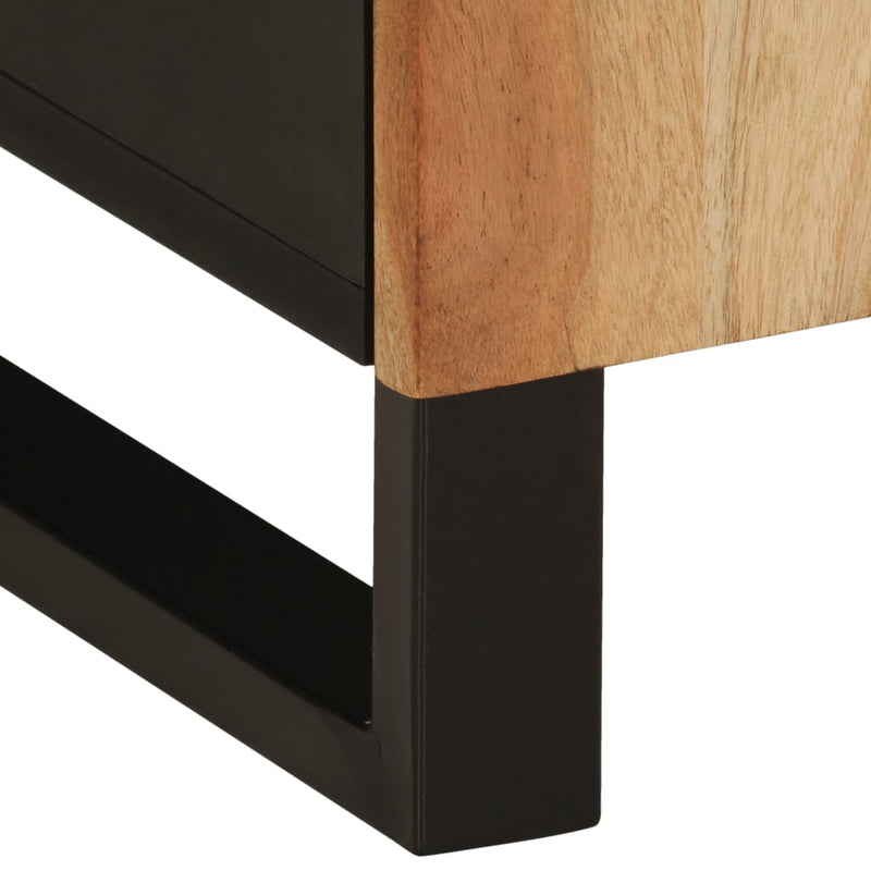 Badschrank 38x33x58 cm Massivholz Akazie