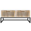 Couchtisch 80X40X35 Cm Holzwerkstoff Und Eisen
