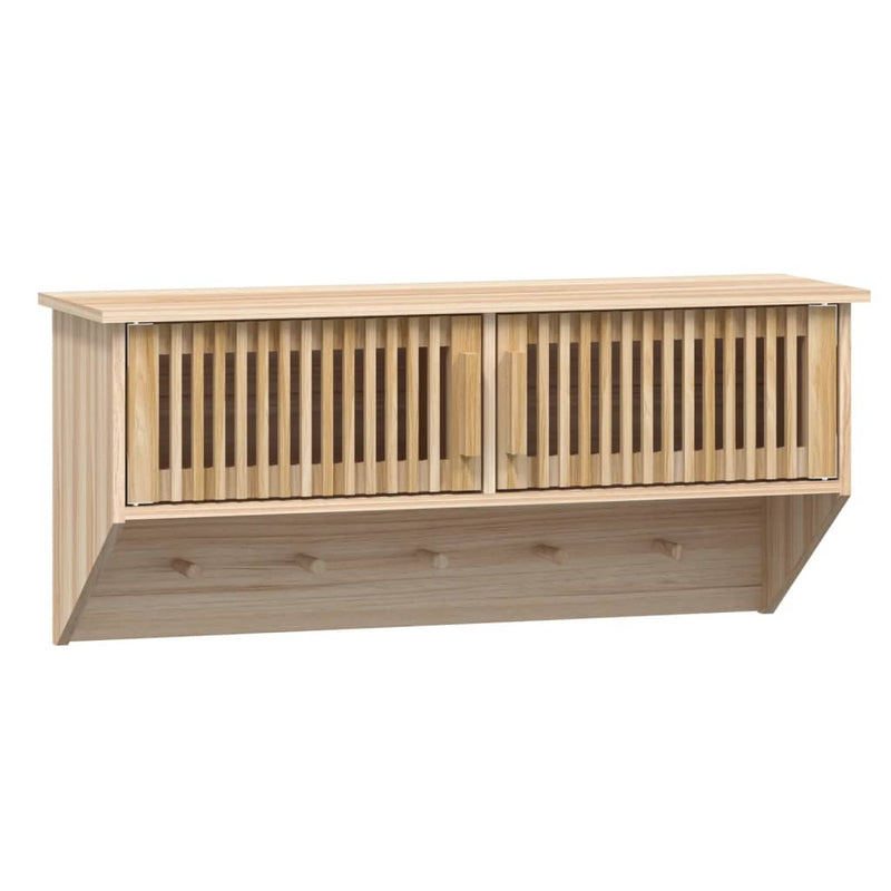 Wandgarderobe mit Haken 80x24x35,5 cm Holzwerkstoff