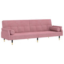 Schlafsofa Mit Kissen Samt