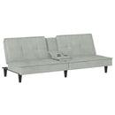 Schlafsofa Mit Getränkehaltern Samt
