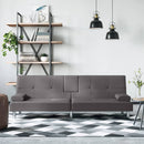 Schlafsofa Mit Getränkehaltern Kunstleder