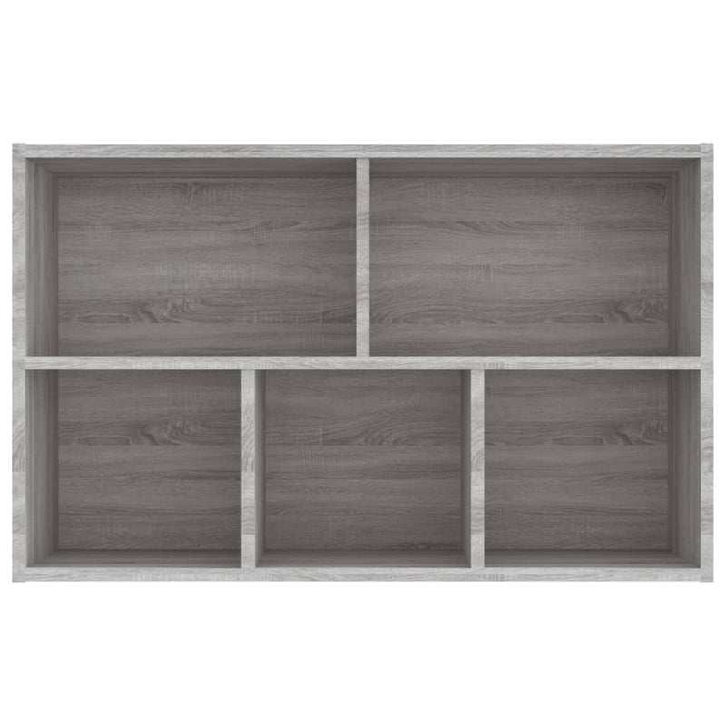 Bücherregal/Sideboard Grau Sonoma 50x25x80 cm Holzwerkstoff