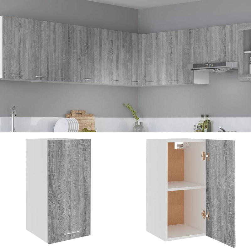Hängeschrank 20X29,5X60 Cm Holzwerkstoff Grau Sonoma
