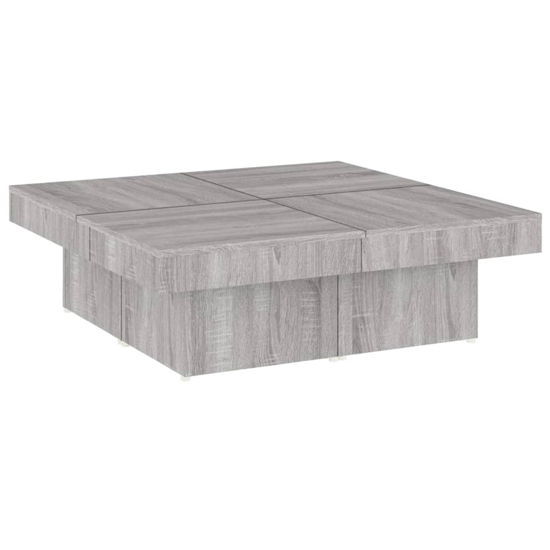 Couchtisch Grau Sonoma 90x90x28 cm Holzwerkstoff