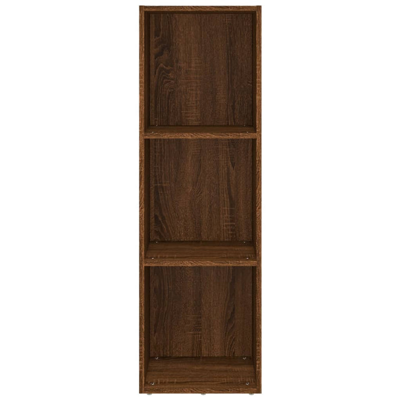 Bücherschrank/TV-Schrank Braun Eichen-Optik 36x30x114 cm