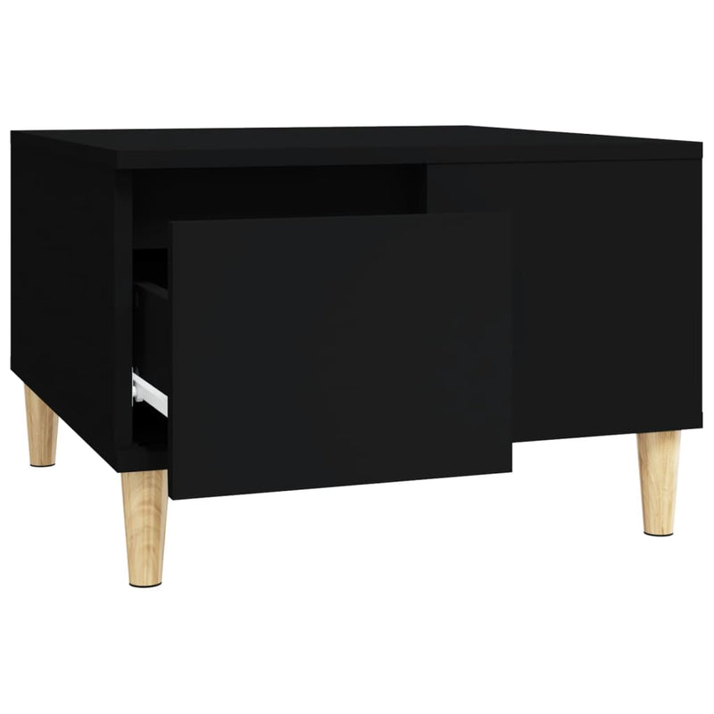 Couchtisch Schwarz 55x55x36,5 cm Holzwerkstoff