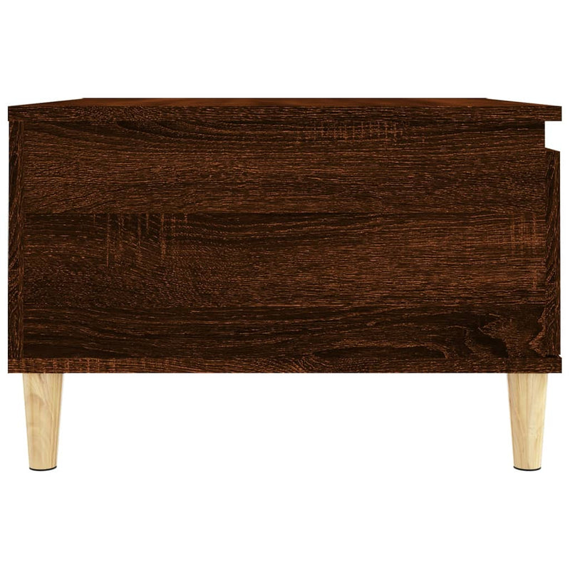 Couchtisch Braun Eichen-Optik 55x55x36,5 cm Holzwerkstoff