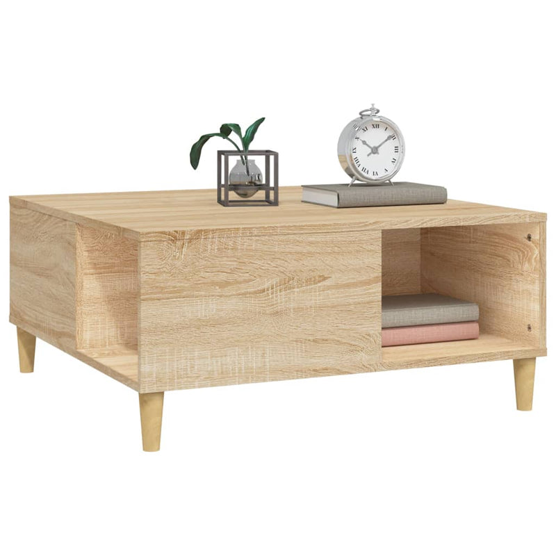 Couchtisch Sonoma-Eiche 80x80x36,5 cm Holzwerkstoff