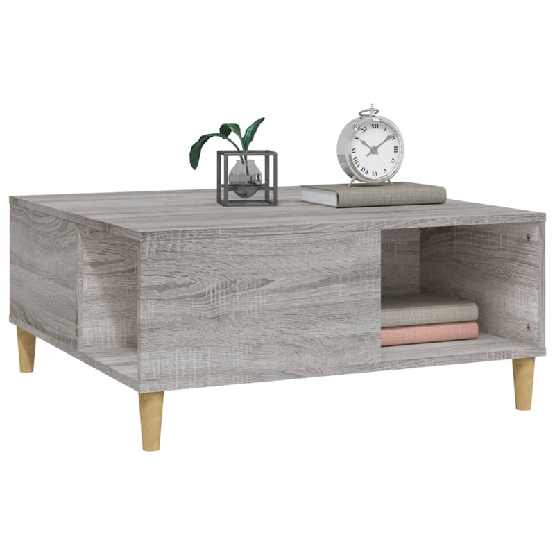 Couchtisch Grau Sonoma 80x80x36,5 cm Holzwerkstoff