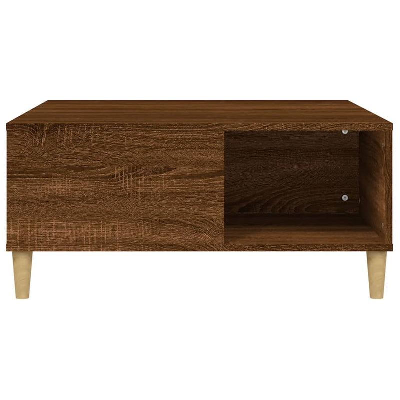 Couchtisch Braun Eichen-Optik 80x80x36,5 cm Holzwerkstoff