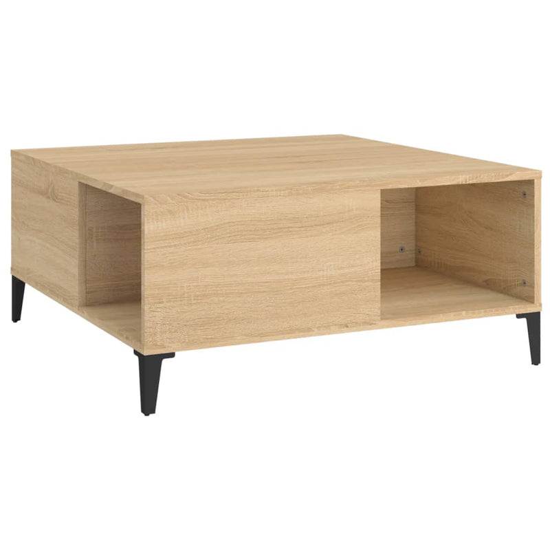 Couchtisch Sonoma-Eiche 80x80x36,5 cm Holzwerkstoff