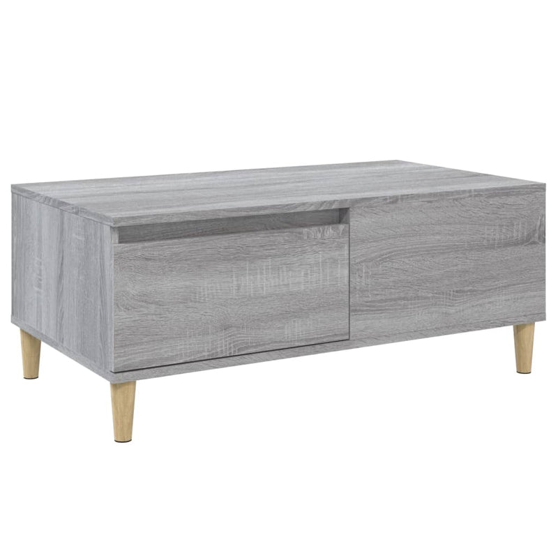 Couchtisch Grau Sonoma 90x50x36,5 cm Holzwerkstoff