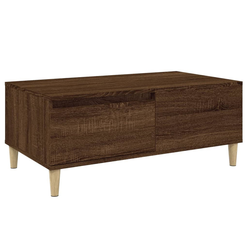 Couchtisch Braun Eichen-Optik 90x50x36,5 cm Holzwerkstoff